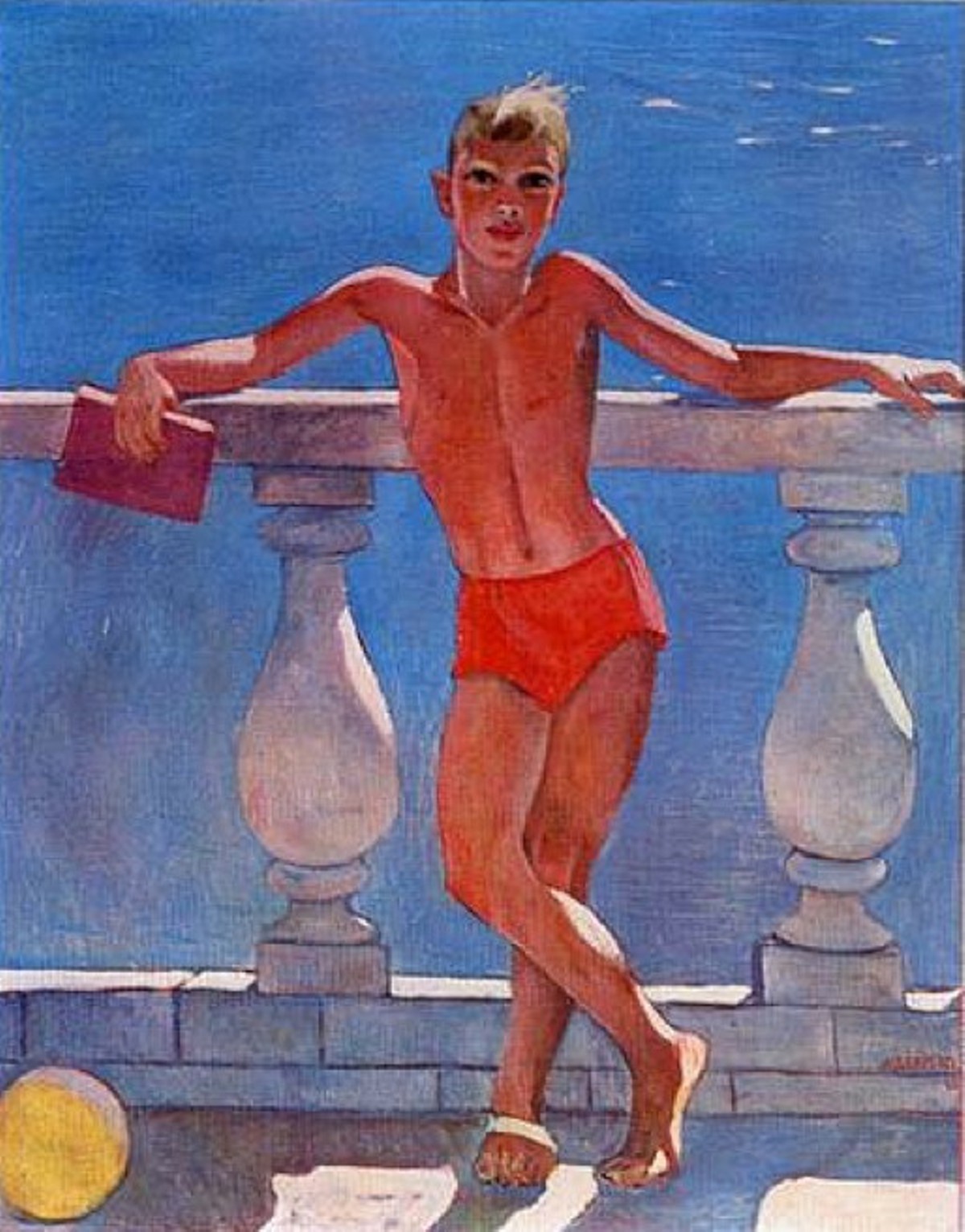Александр Александрович Дейнека (1899—1969): «на балконе»